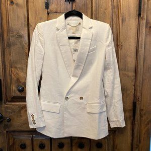 Michael Kors White Linen Blazer
